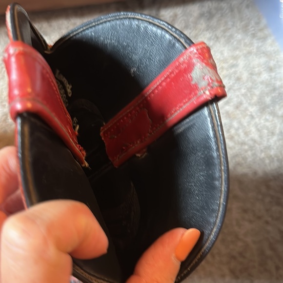 Laredo Boots Made in USA Red Black Cowgirl Cowboy Western Women’s Size 7.5 - Picture 6 of 8